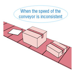Inconsistent Conveyor Speed Application