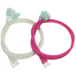 Lead wire with connector suitable crimp terminals