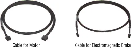 [2] Extension Cable Set Motor Side for Motor/Electromagnetic Brake, Flexible Extension Cable Set Motor Side for Motor/Electromagnetic Brake