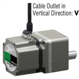 Cable Outlet in Vertical Direction: V