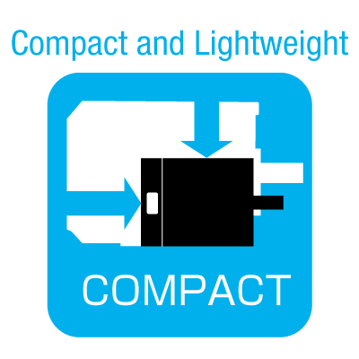 Compact and Lightweight Design
