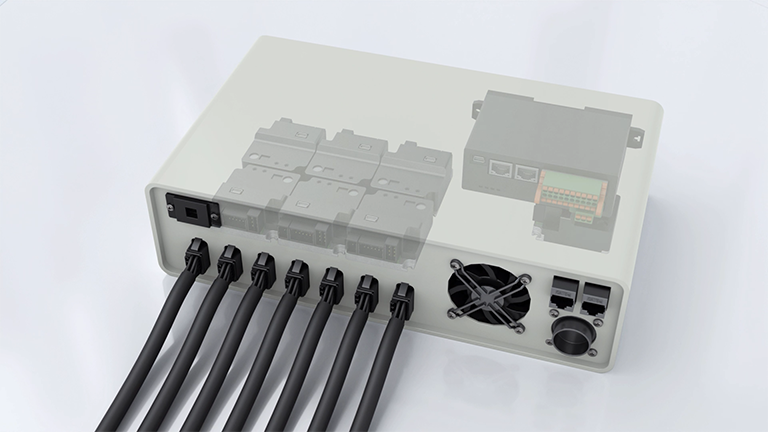 Interior View of Integrated Robot Controller & Drivers