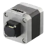 Compact motor with encoder. Space saving design enables highly accurate position control.